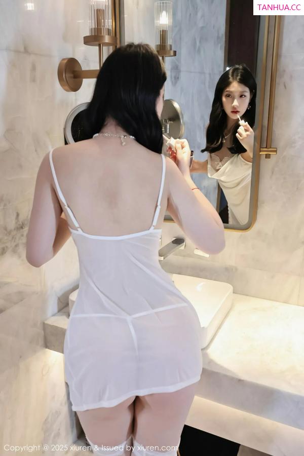   [XiuRen]高清写真图 2025.08.01 No.10609 小芭乐 白色睡裙第24张图片